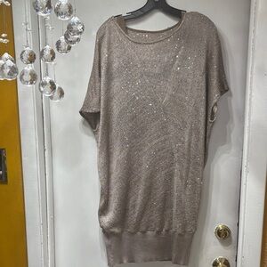 Ice Women's Sweater in Shimmering Tan